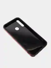 Угольный чехол усиленный с рамкой для Huawei Y7 Prime 2020, силиконовый