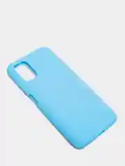 Голубой чехол для Xiaomi Redmi POCO M3 / Redmi 9T силиконовый, матовый, цветной