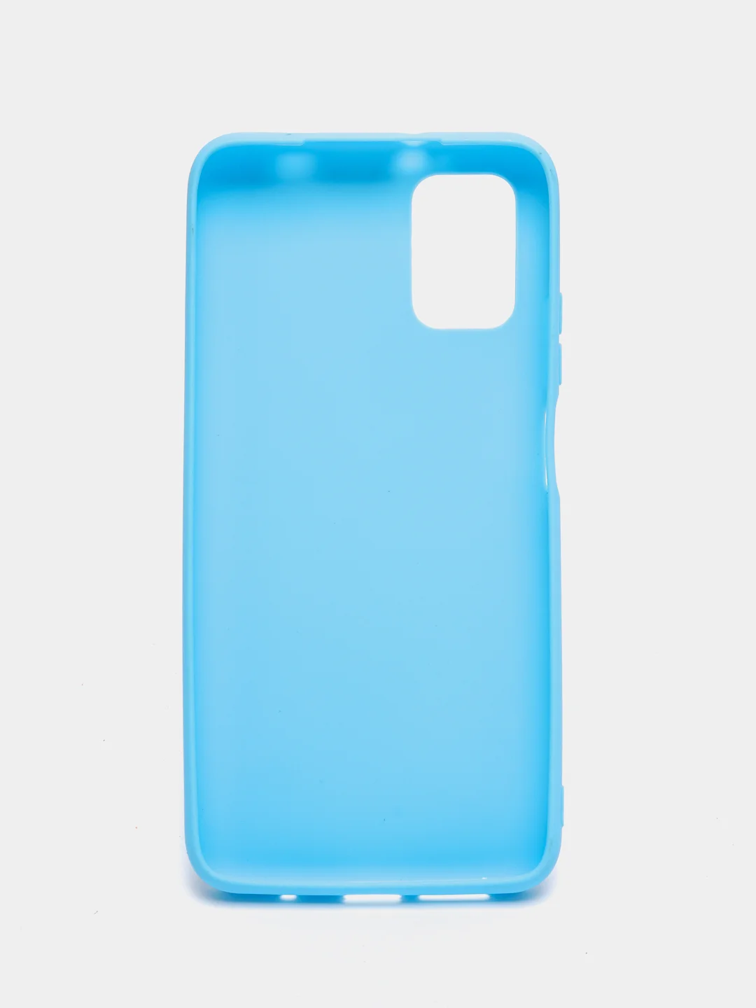 Голубой чехол для Xiaomi Redmi POCO M3 / Redmi 9T силиконовый, матовый, цветной