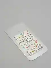 Голубой слайдер водные наклейки для дизайна ногтей W серия девушка/ цветы/ кот/ духи/ знаки зодиак