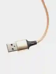 Золотой кабель для зарядки, 2.1A + магнитный коннектор, Lightning, Type-C, Micro USB, 1 метр