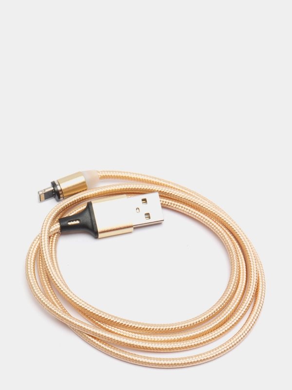 Кабель для зарядки, 2.1A + магнитный коннектор, Lightning, Type-C, Micro USB, 1 метр