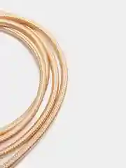 Золотой кабель для зарядки, 2.1A + магнитный коннектор, Lightning, Type-C, Micro USB, 1 метр