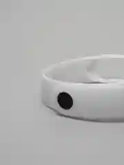 Белый ремешок для Xiaomi Mi Band 5 / 6 / 7, силиконовый