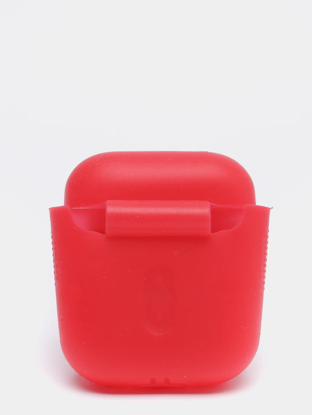 Красный силиконовый чехол для наушников Apple Airpods 1,2