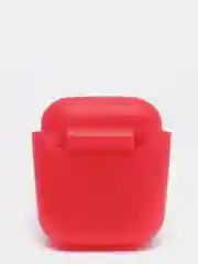 Красный силиконовый чехол для наушников Apple Airpods 1,2