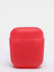 Красный силиконовый чехол для наушников Apple Airpods 1,2