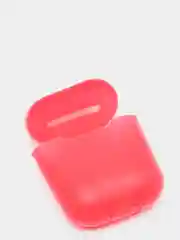 Красный силиконовый чехол для наушников Apple Airpods 1,2