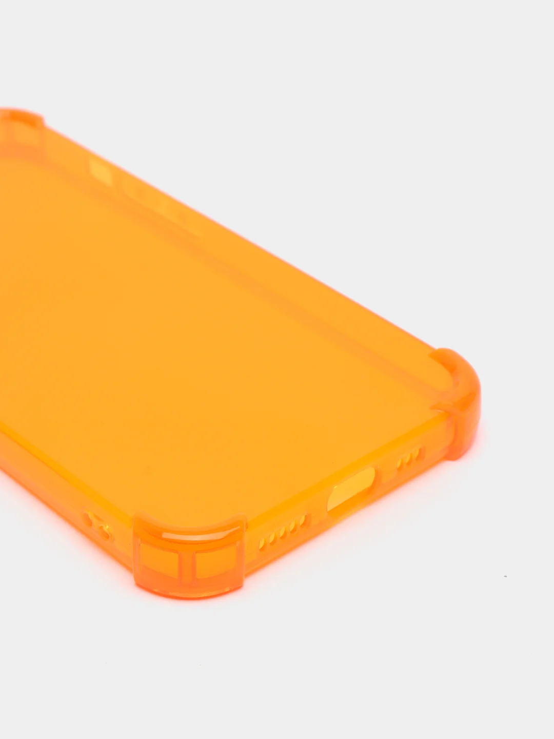 Оранжевый противоударный чехол для iPhone 11, 12, 13, 13 Pro защита камеры, прозрачный, неоновый