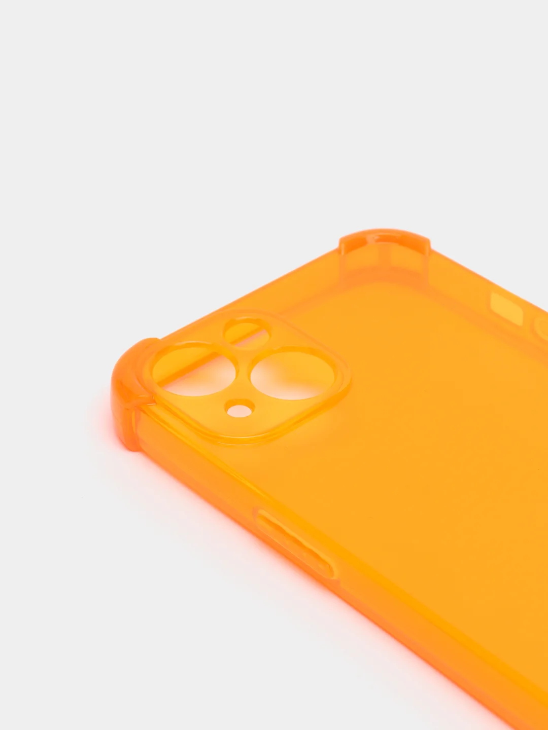 Оранжевый противоударный чехол для iPhone 11, 12, 13, 13 Pro защита камеры, прозрачный, неоновый