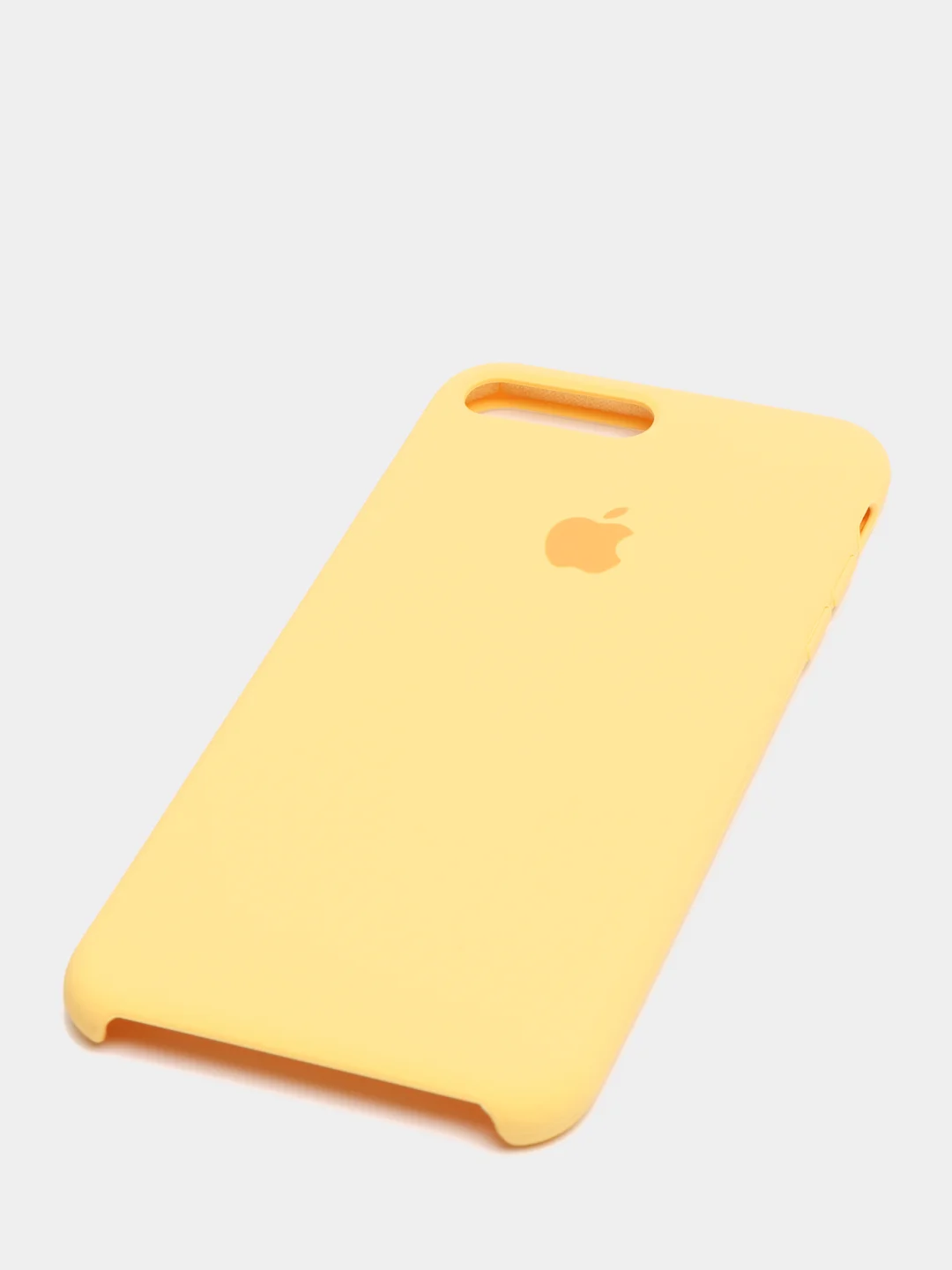 Желтый чехол не пачкающийся с бархатом внутри для Iphone 7 Plus, 8 Plus, 7+, 8+