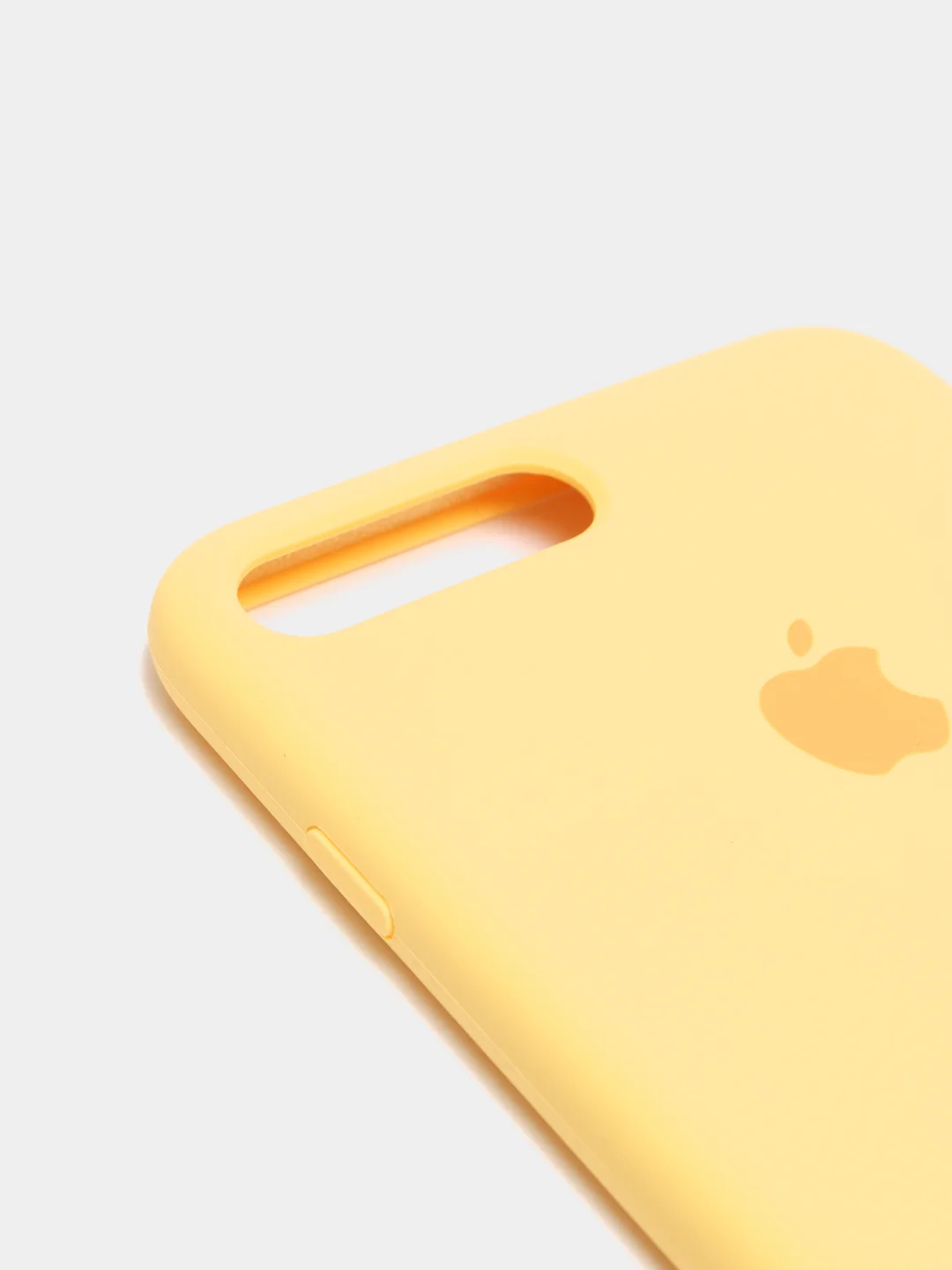 Желтый чехол не пачкающийся с бархатом внутри для Iphone 7 Plus, 8 Plus, 7+, 8+