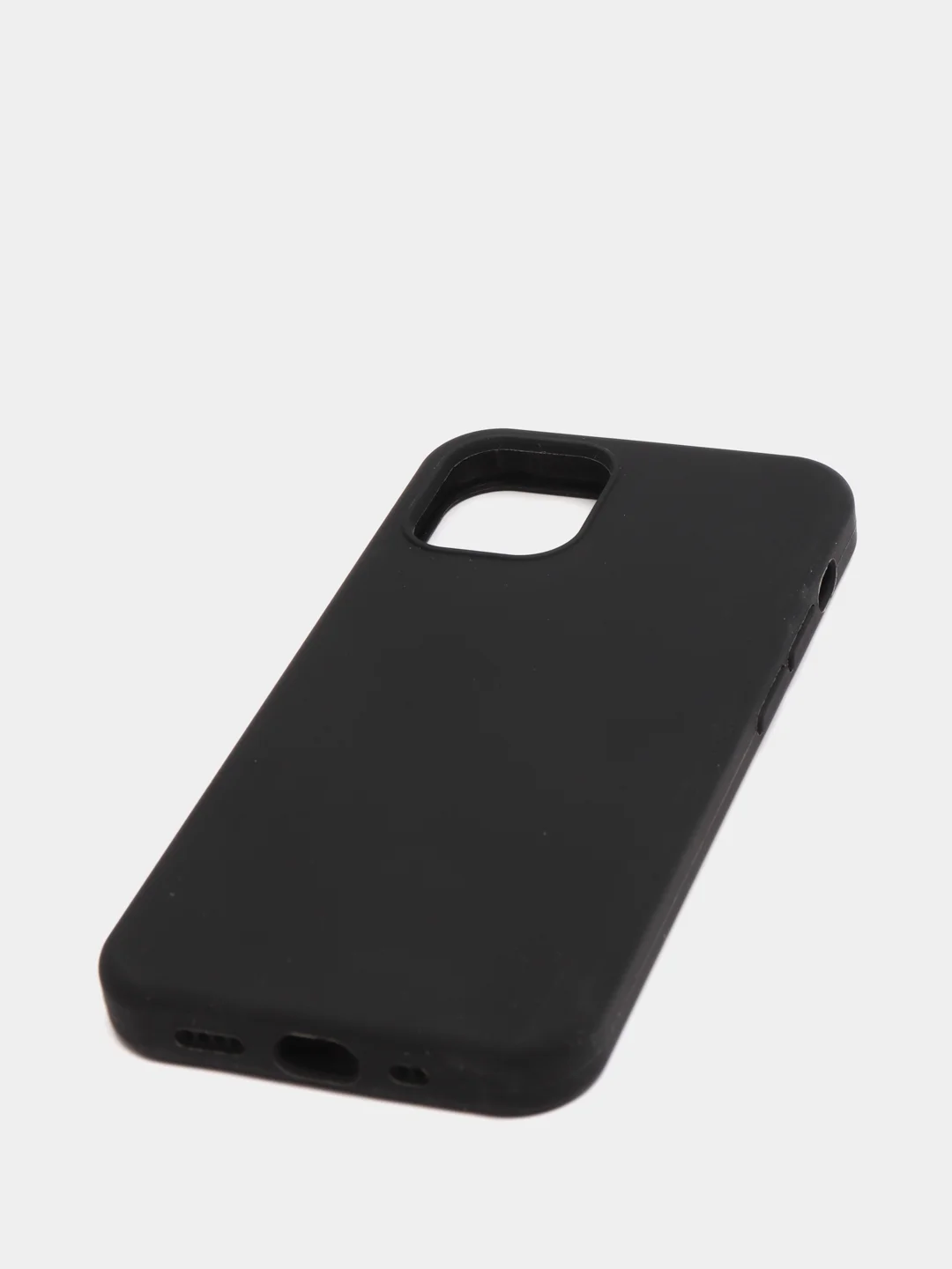 Черный чехол не пачкающийся, с бархатом внутри IPHONE 12 MINI