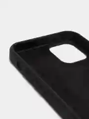 Черный чехол не пачкающийся, с бархатом внутри IPHONE 12 MINI