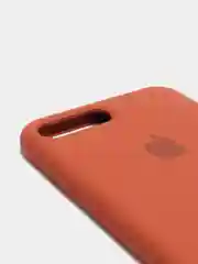 Коричневый чехол не пачкающийся с бархатом внутри для Iphone 7 Plus, 8 Plus, 7+, 8+