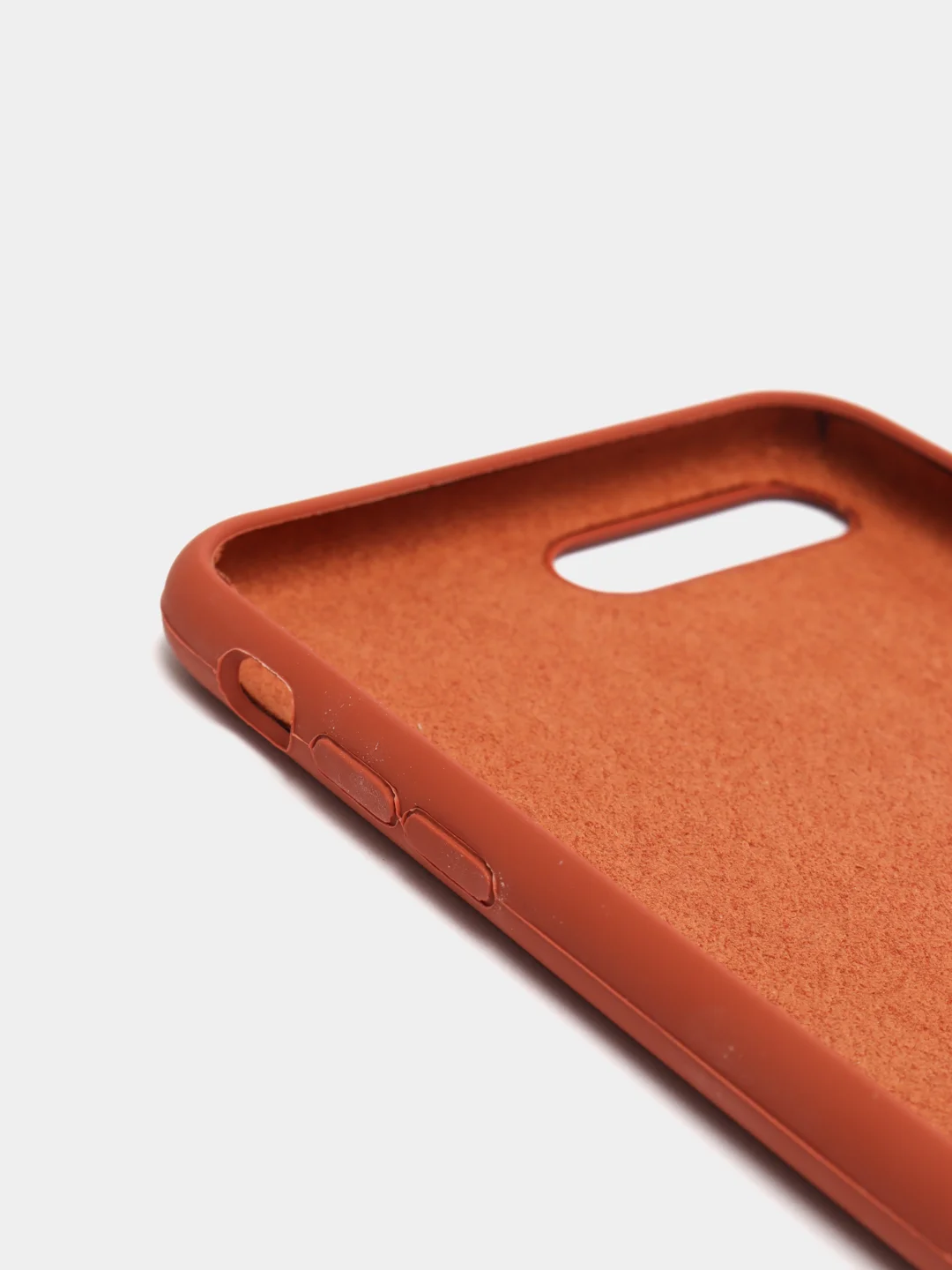 Коричневый чехол не пачкающийся с бархатом внутри для Iphone 7 Plus, 8 Plus, 7+, 8+