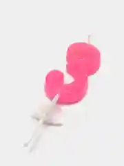Розовый свечи для торта цифровые