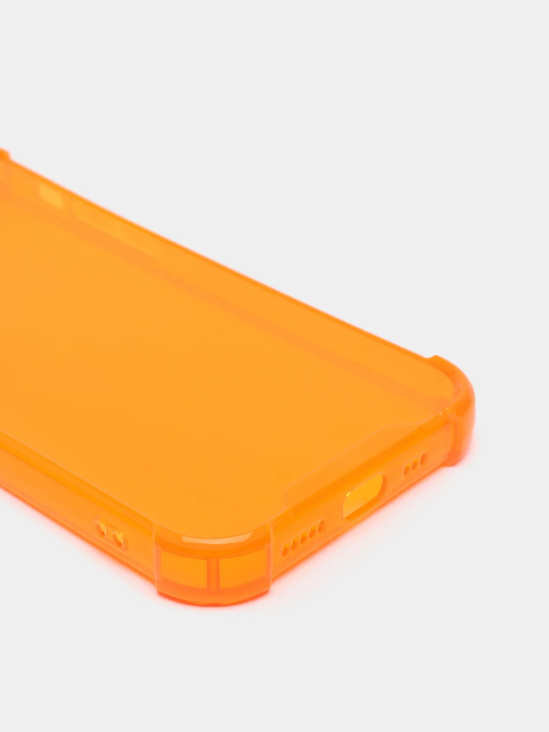 Оранжевый противоударный чехол для iPhone 11, 12, 13, 13 Pro защита камеры, прозрачный, неоновый