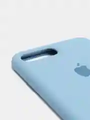 Синий меланж чехол не пачкающийся с бархатом внутри для Iphone 7 Plus, 8 Plus, 7+, 8+