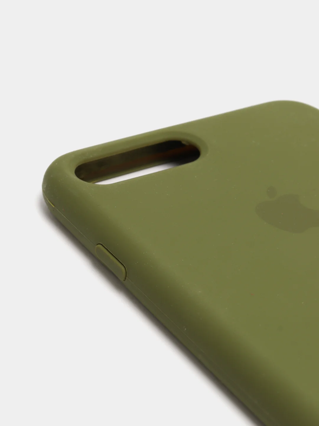 Оливковый чехол не пачкающийся с бархатом внутри для Iphone 7 Plus, 8 Plus, 7+, 8+