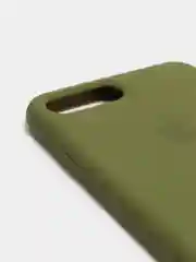 Оливковый чехол не пачкающийся с бархатом внутри для Iphone 7 Plus, 8 Plus, 7+, 8+