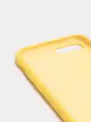 Светло-жёлтый чехол не пачкающийся с бархатом внутри для Iphone 7 Plus, 8 Plus, 7+, 8+