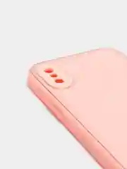 Розовый наладка имитация стекла с защитой камеры для IPHONE X,XS