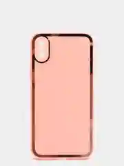 Розовый наладка имитация стекла с защитой камеры для IPHONE X,XS