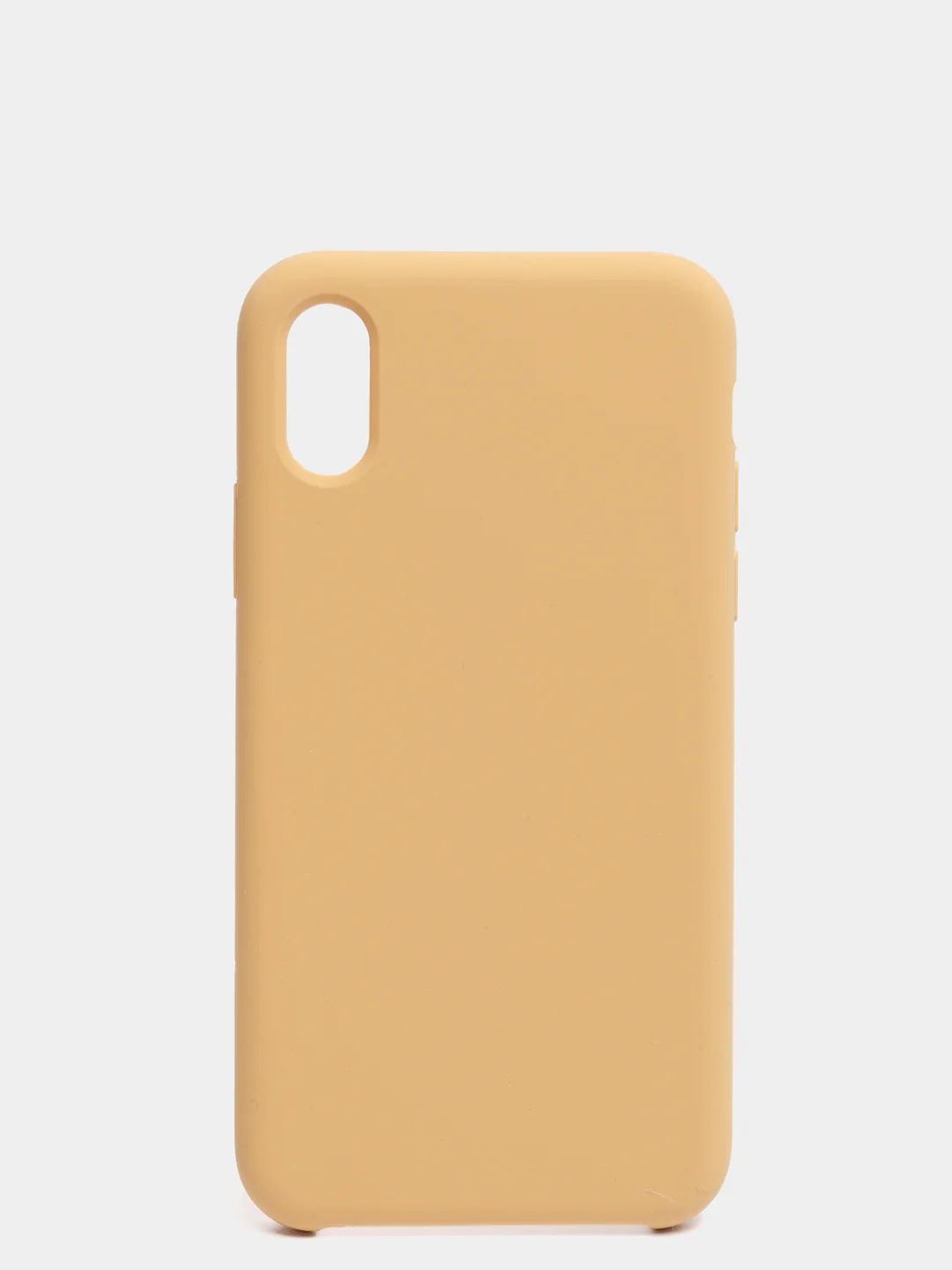 Горчичный чехол с бархатом внутри IPhone X / XS