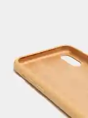 Горчичный чехол с бархатом внутри IPhone X / XS