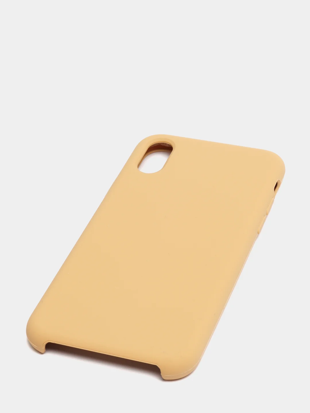 Горчичный чехол с бархатом внутри IPhone X / XS