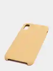 Горчичный чехол с бархатом внутри IPhone X / XS