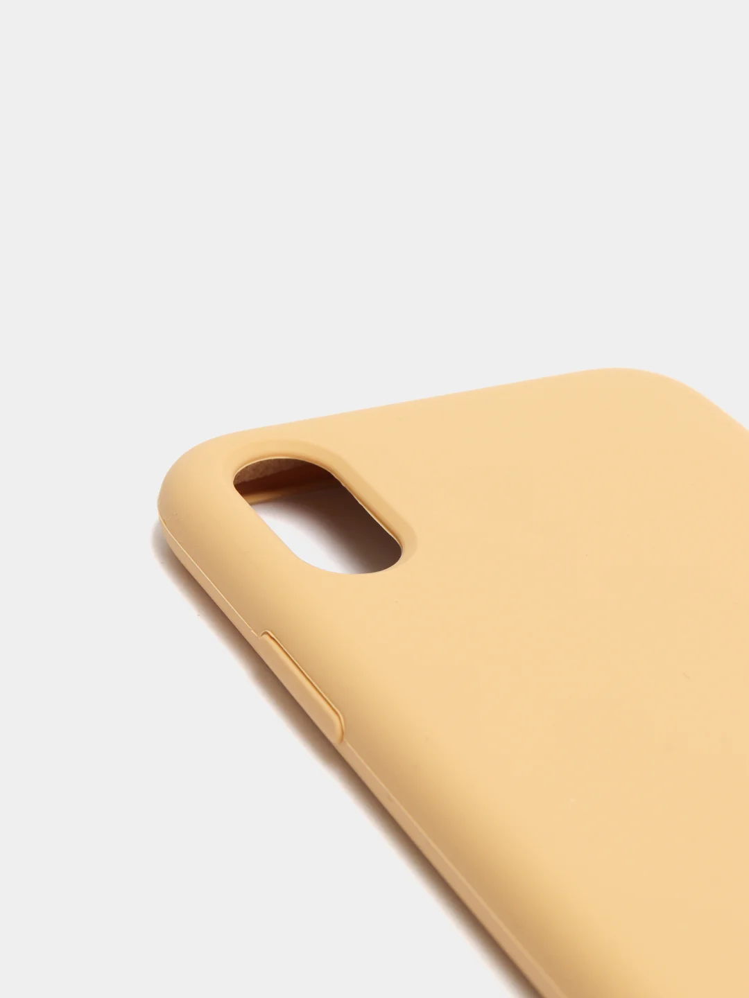 Горчичный чехол с бархатом внутри IPhone X / XS