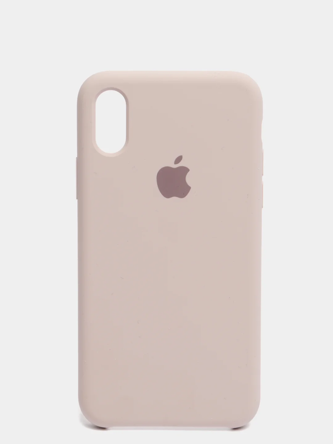 Бежевый меланж чехол с бархатом внутри IPhone X / XS