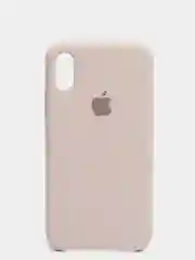 Бежевый меланж чехол с бархатом внутри IPhone X / XS