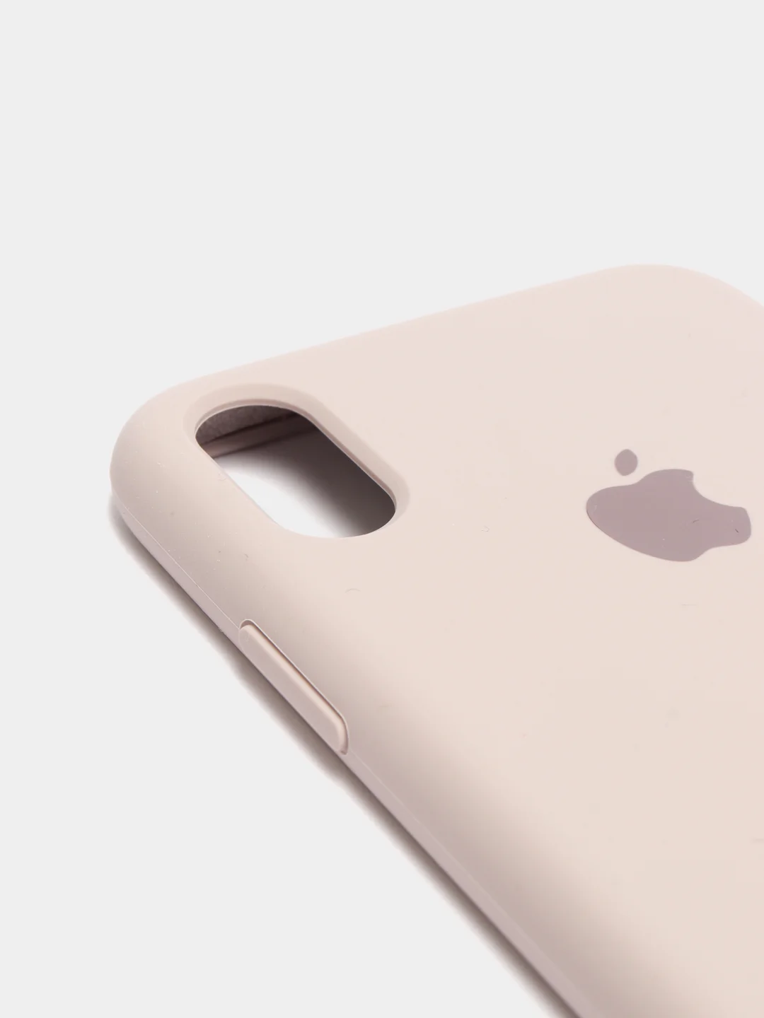 Бежевый меланж чехол с бархатом внутри IPhone X / XS