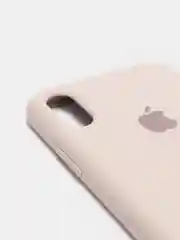 Бежевый меланж чехол с бархатом внутри IPhone X / XS