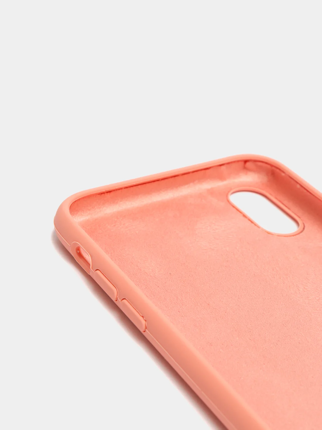 Коралловый чехол с бархатом внутри IPhone X / XS