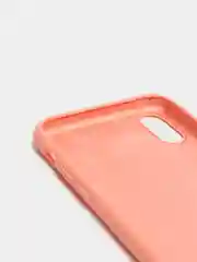 Коралловый чехол с бархатом внутри IPhone X / XS