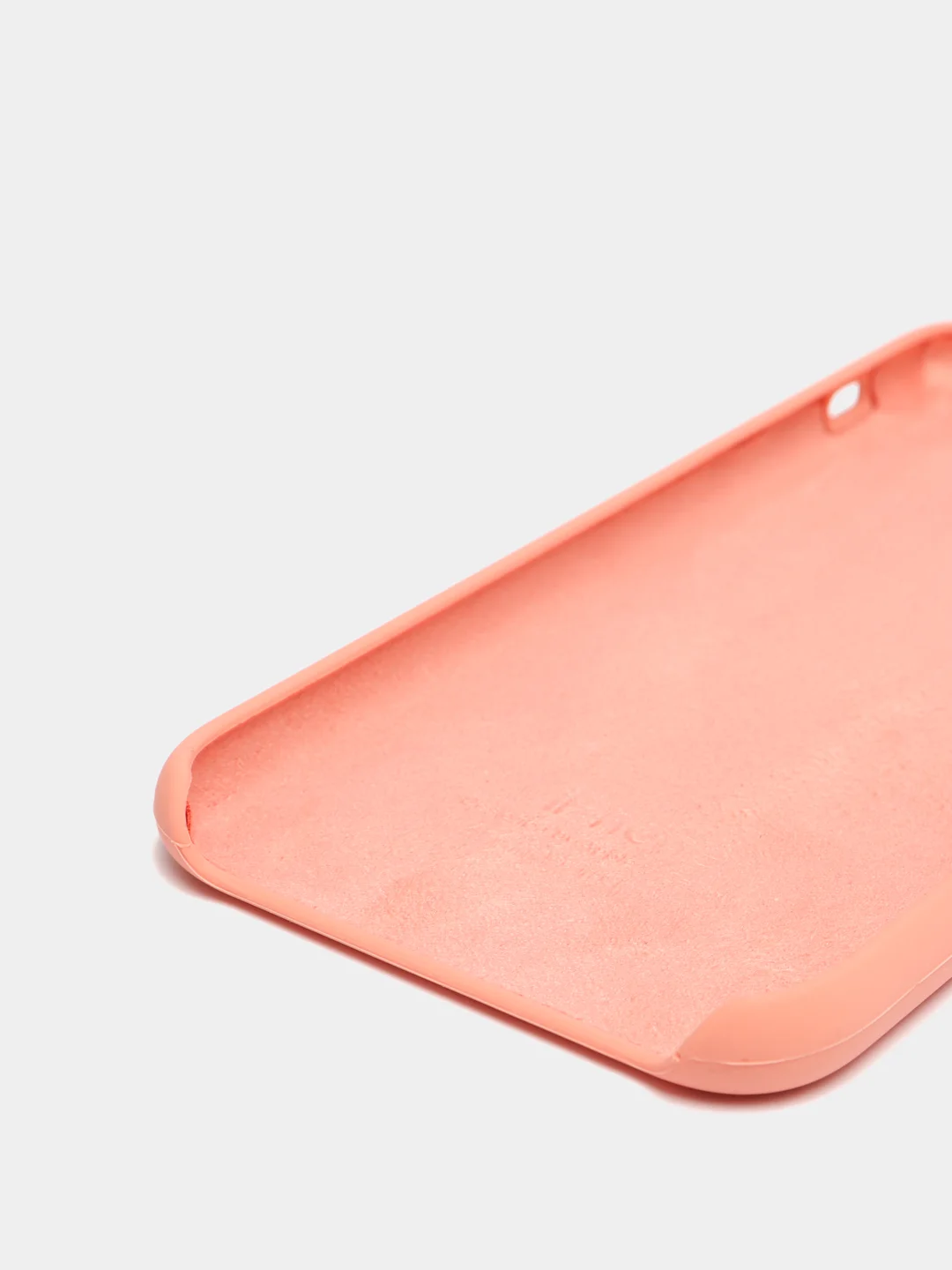 Коралловый чехол с бархатом внутри IPhone X / XS