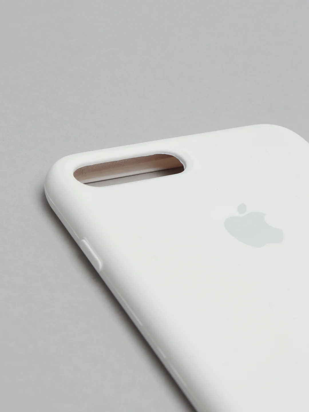 Белый чехол не пачкающийся с бархатом внутри для Iphone 7 Plus, 8 Plus, 7+, 8+