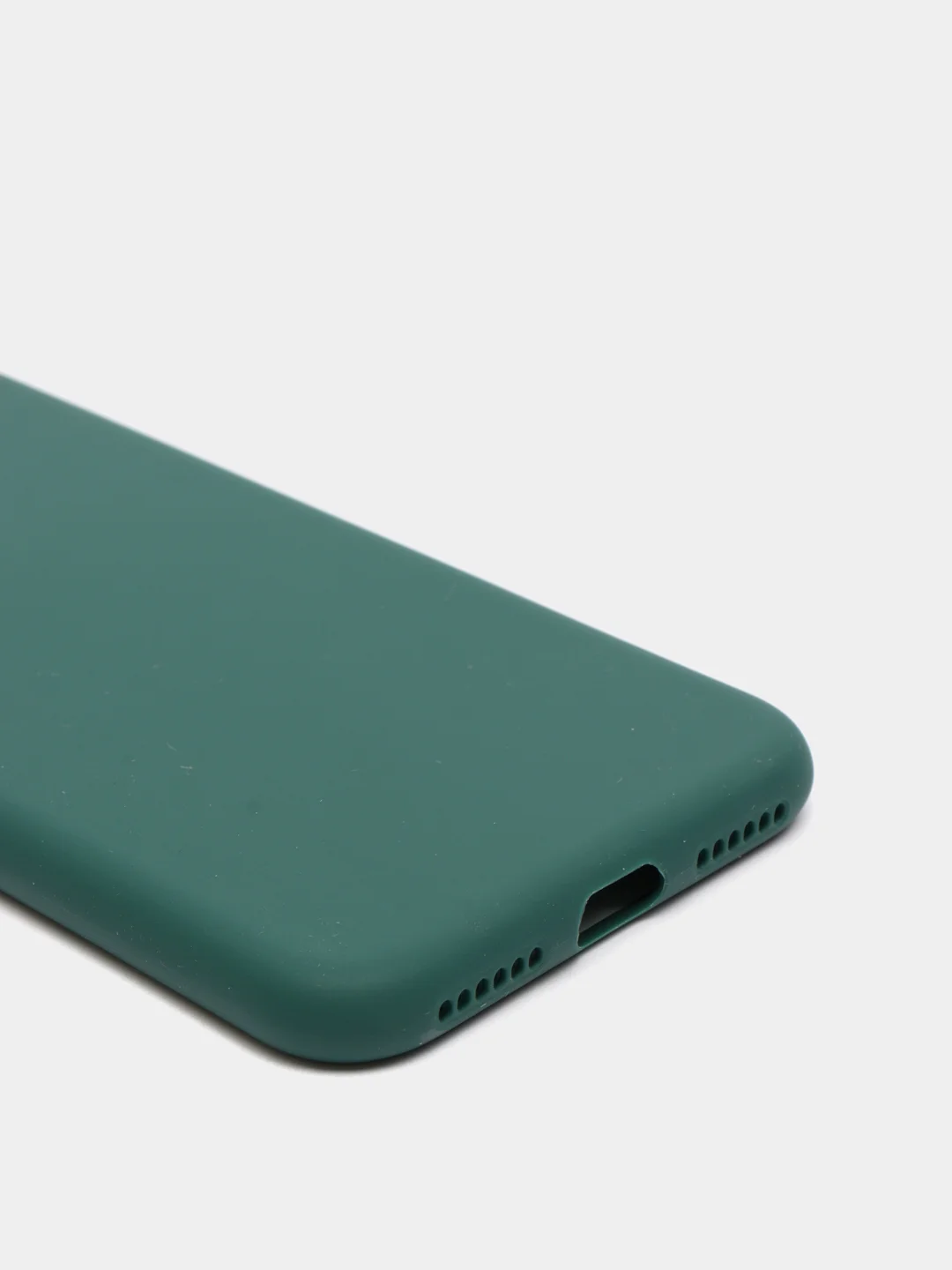 Зеленый чехол iPhone 11 14 13 12 Pro Mini Plus XR 7 8 SE 2020 силиконовый (Айфон ХР Про Мини Плюс)