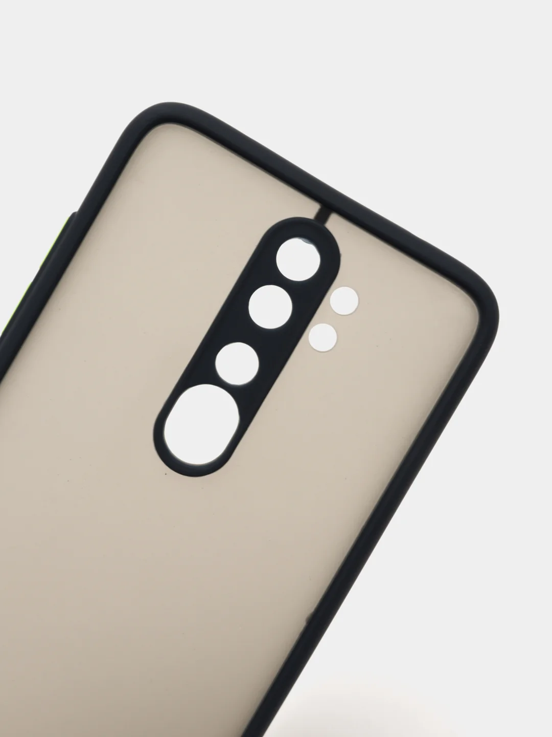 Темно-синий чехол Xiaomi Redmi Note 8 Pro пластиковый матовый с цветными кнопками (Редми Нот 8 Про)