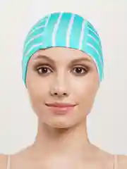 Коралловый меланж шапочка для плавания, тканевая