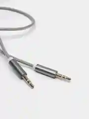 Белый аудио кабель AUX с металлическики разъемами, jack 3.5 мм аукс
