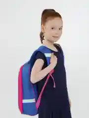 Ранец школьный ArtSpace School Friend Lovely Lama, Uni17616, розово-синий