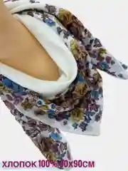 Платок женский хлопок 90х90