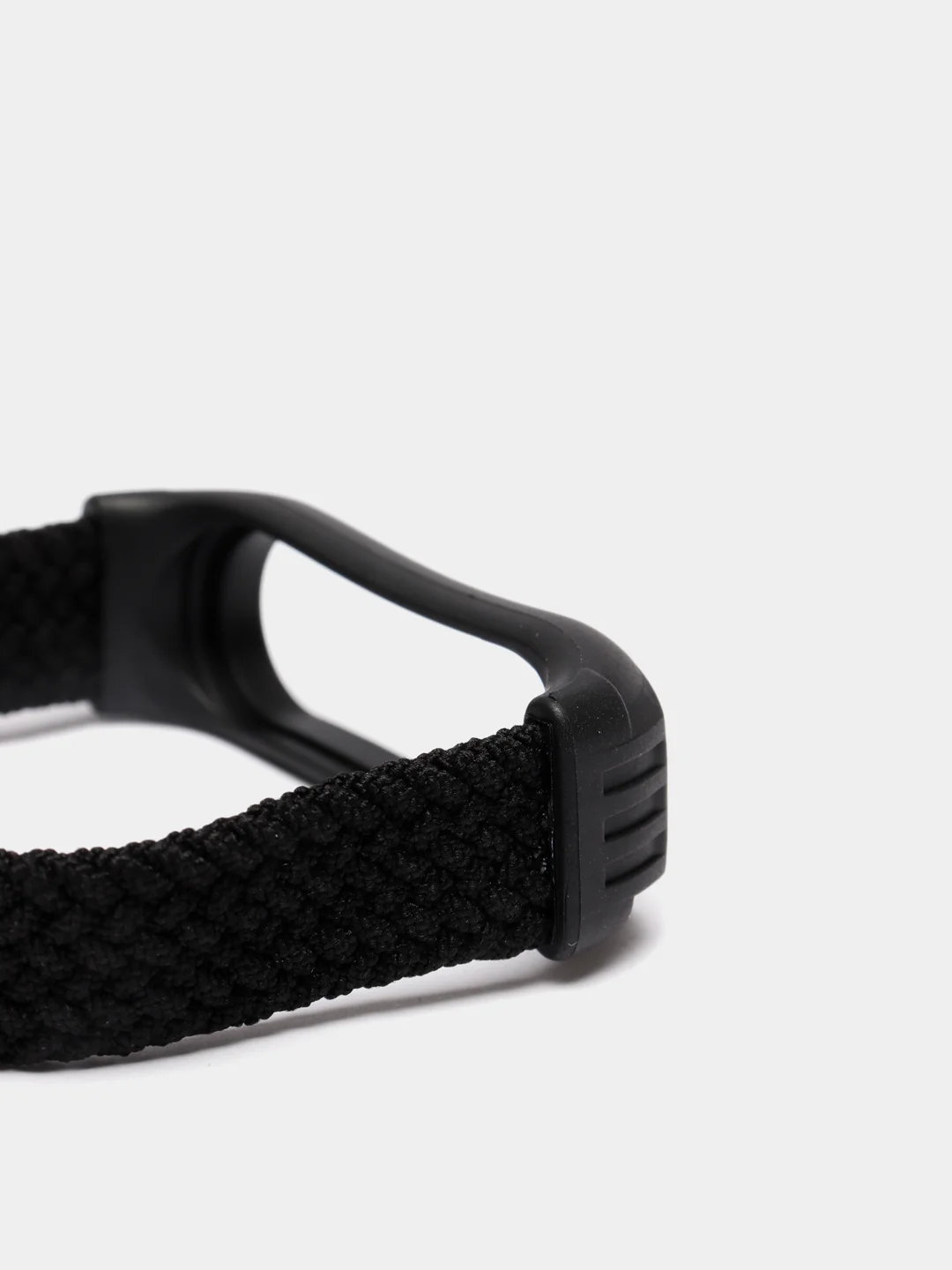 Черный плетеный ремешок для фитнес-браслетов Xiaomi Mi Band 3 / 4 / 5 / 6