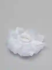 Белый бант на резинке