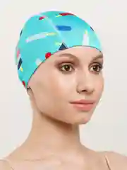 Фиолетовый шапочка для плавания, тканевая